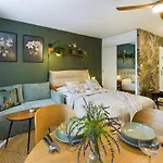Atmospheric For 3 People In With Desk For Remote Work By Renters Apartment